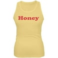 thumbnail image 1 of Honey Retro Seventies 70's 70s Juniors Soft Tank Top Yellow LG, 1 of 1