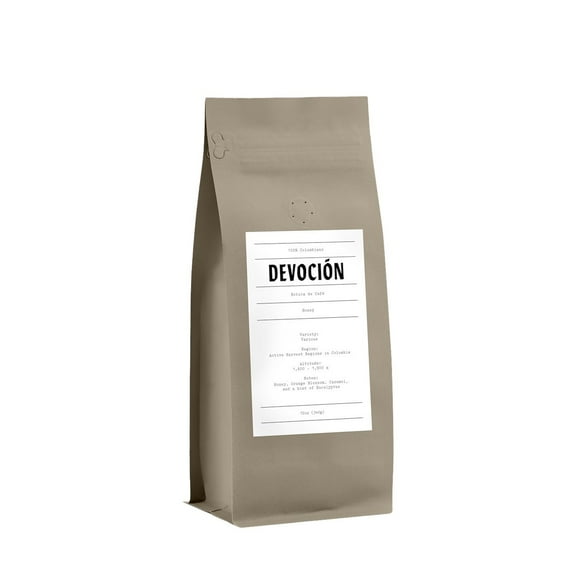 Honey - Roasted by Devocion - Freshly Ground Coffee - 12 Ounce Bag