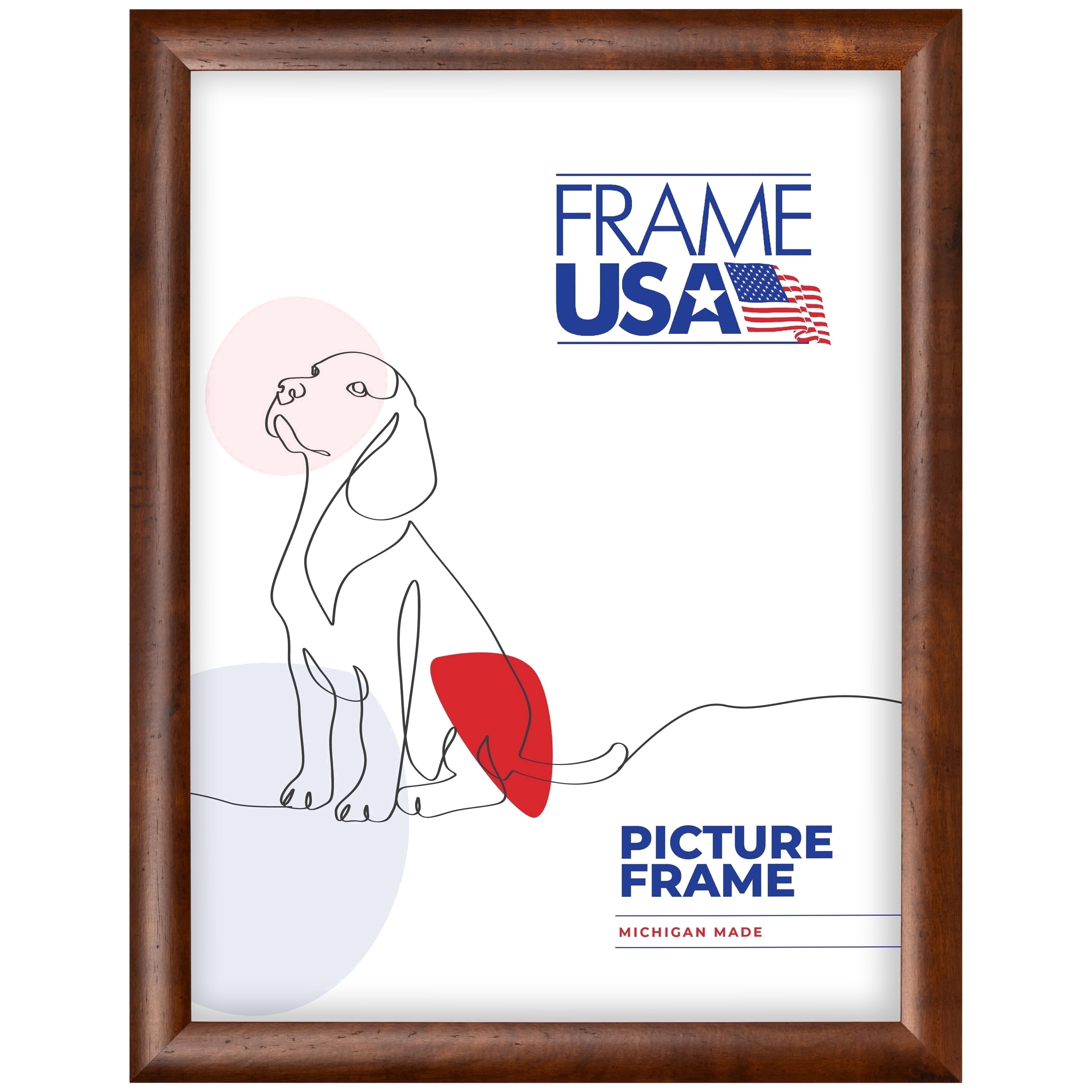 Honey Rounded Brown 18x24 Inch Picture Frame