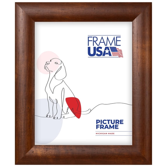 Honey Rounded Brown 8x12 Inch Picture Frame