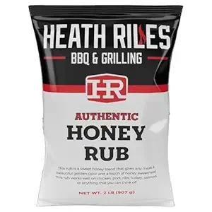 Heath Riles BBQ Rub - Honey Seasoning, Champion Pitmaster Recipe, Legendary Rubs For Smoking & Grilling, 70+ BBQ Championships, 2 lb./32 oz.
