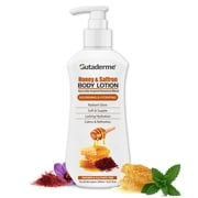 Honey Saffron Body Lotion   500ml | 16.91 fl.oz - Deep Hydration Moisturizer with Aloe Vera & Vitamin E for Glowing, Soft Skin   Lightweight Daily Lotion for All Skin Types Men & Women