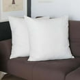 thumbnail image 1 of Honey Set of 2 Decorative Throw Pillow Cover Solid Color 22" x 22" White Square Pillowcase for Couch, Bedding, 1 of 4