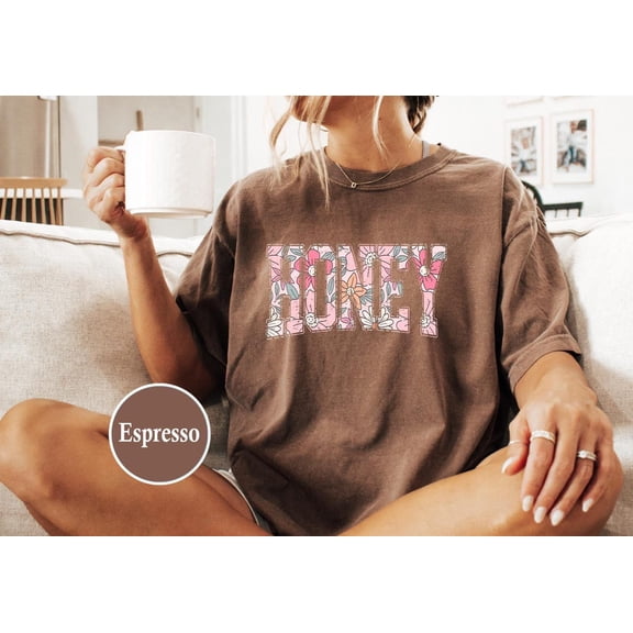 Honey Shirt, Honey Shirt Floral, Honey Tee, Honey for grandma, Mothers Day, Floral shirt All Size S-5Xl