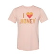 thumbnail image 1 of Honey Shirt, I Love Honey, Honey Farmer, Bee Farmer Shirt, Bee Hive Shirt, Honey Gift, Bee Farmer Gift, Unisex Fit, Nector, Sublimated, Bees, Peach, SMALL, 1 of 1