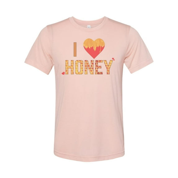 Honey Shirt, I Love Honey, Honey Farmer, Bee Farmer Shirt, Bee Hive Shirt, Honey Gift, Bee Farmer Gift, Unisex Fit, Nector, Sublimated, Bees, Peach, SMALL
