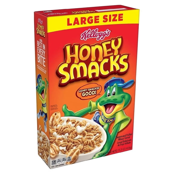 Honey Smacks Breakfast Cereal Original 15.3 oz Pack of 2
