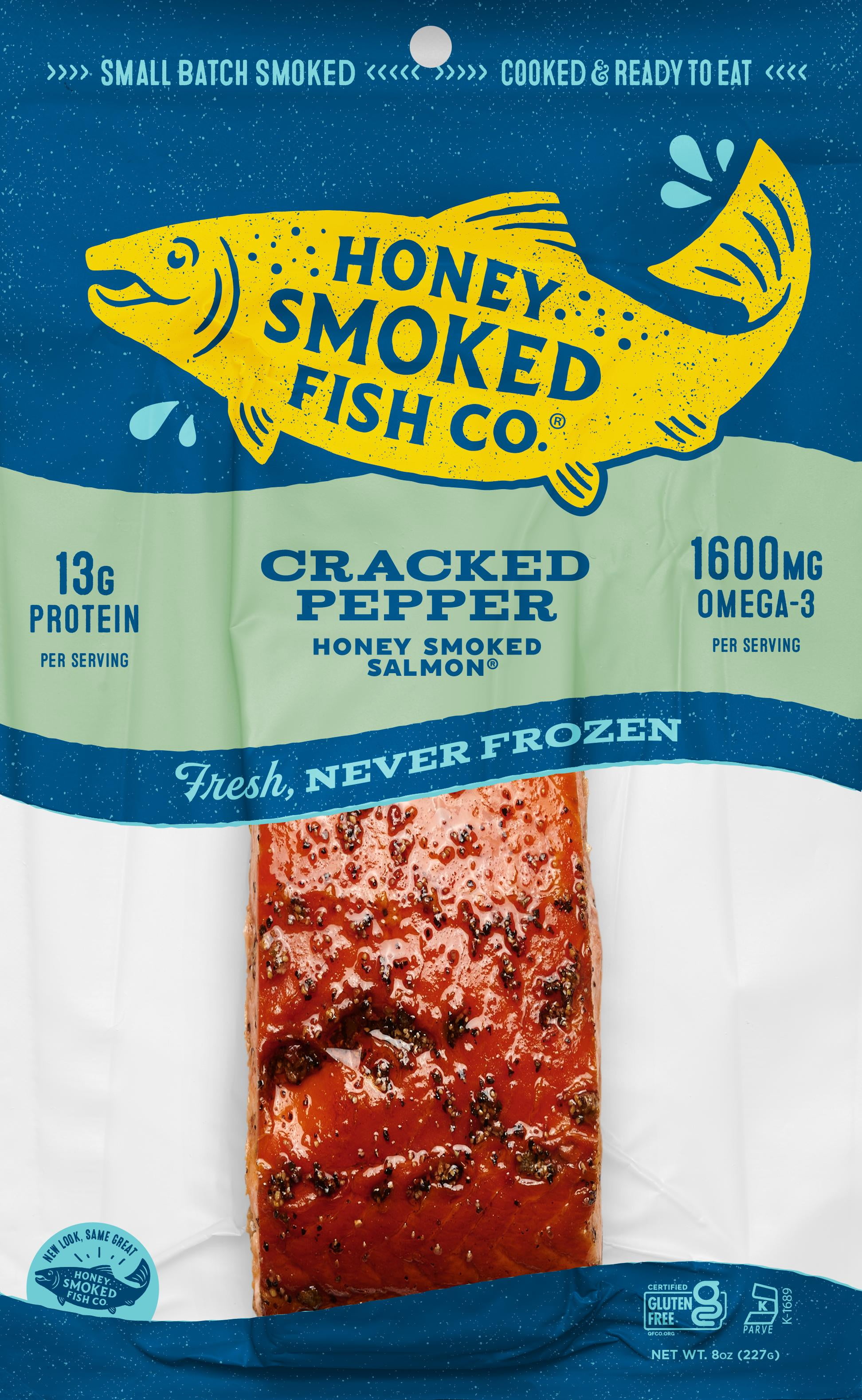 Honey Smoked Salmon (TM) Cracked Pepper 8oz