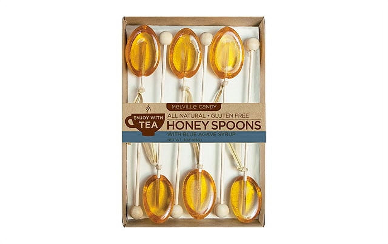 Honey Spoons Blue Agave & Honey, 6 Pack, 3 Count