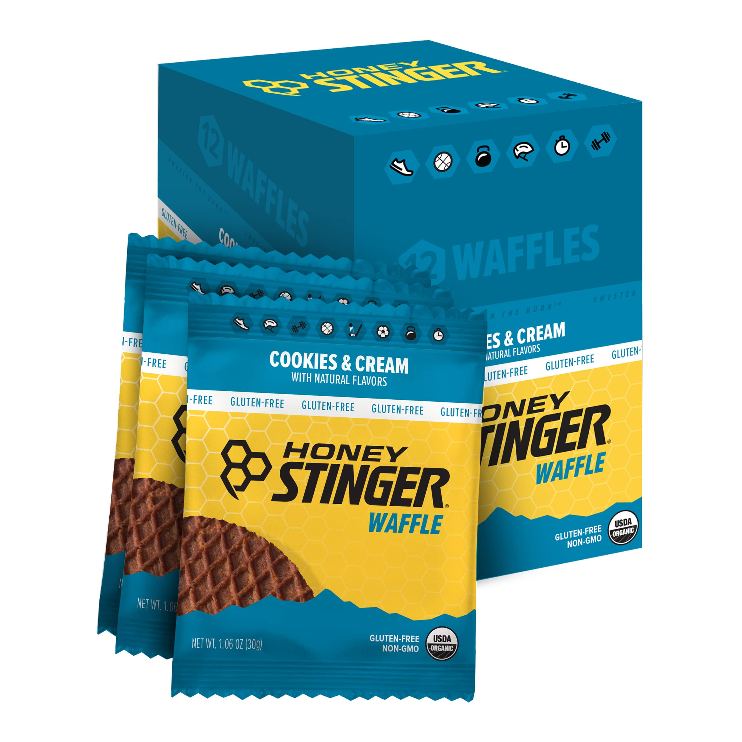 Honey Stinger AF08 Organic Gluten Free Cookies & Cream Energy