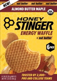 Honey Stinger Almond Butter Maple 6 Count Box Waffle