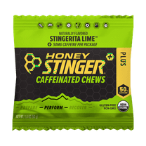 (2 pack) Honey Stinger Organic Gluten-Free Caffeinated Energy Chews, Stingerita Lime, 1.8 oz, 1 count