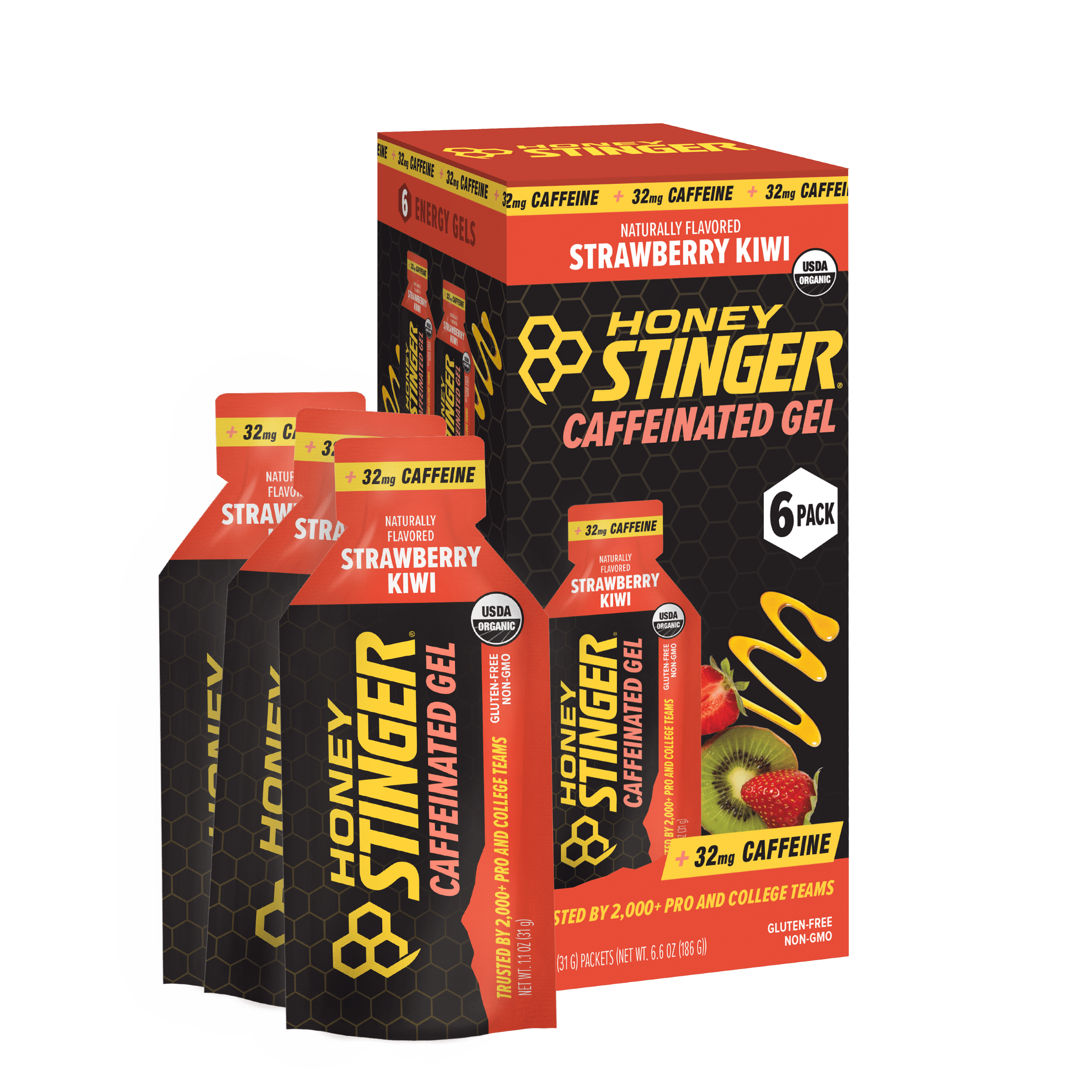 Honey Stinger Organic Gluten-Free Caffeinated Energy Gel