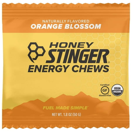 Honey Stinger Organic Energy Chews, Orange Blossom, Sports Nutrition, 1.8 Ounce (Pack of 12)
