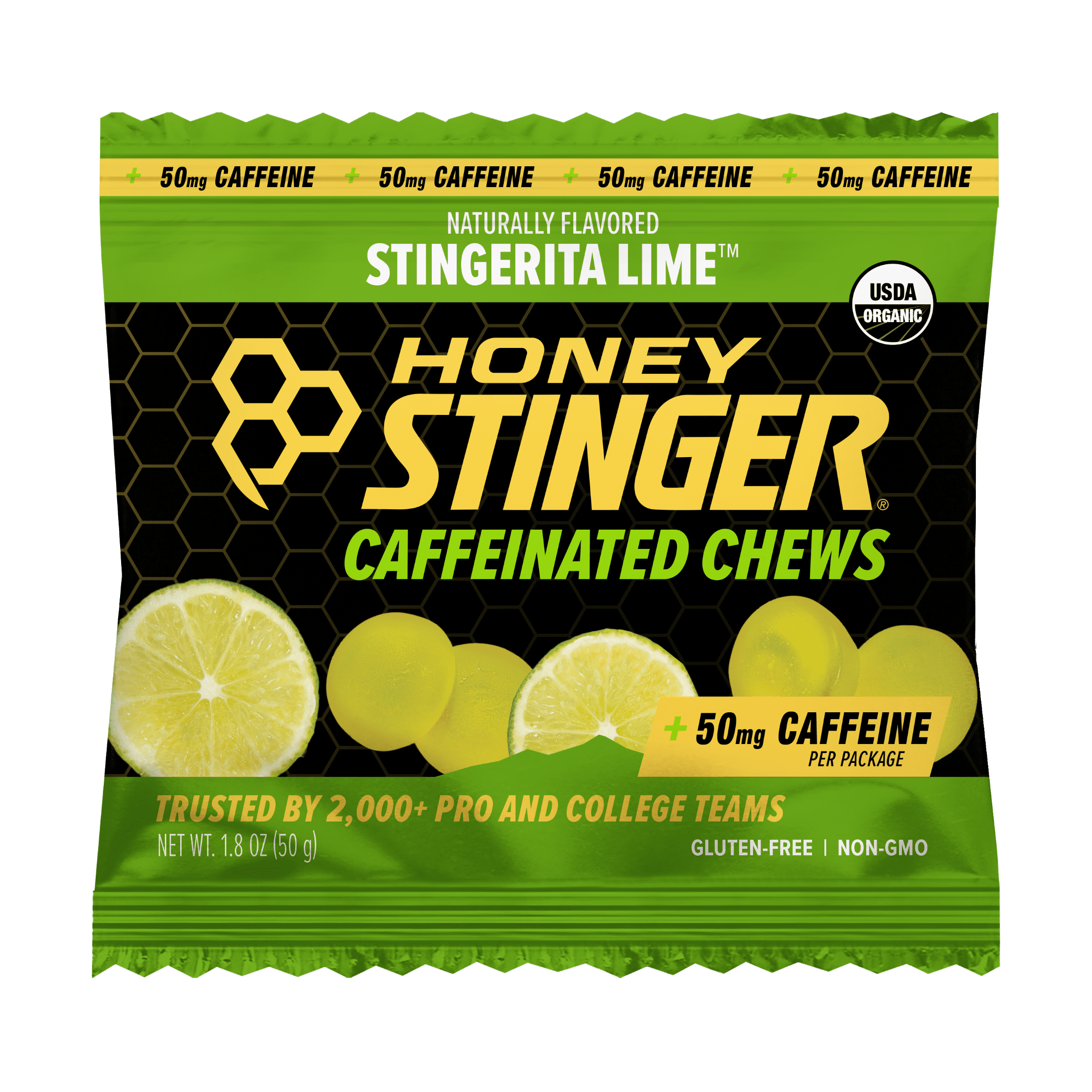Honey Stinger Organic Gluten-Free Caffeinated Energy Chews