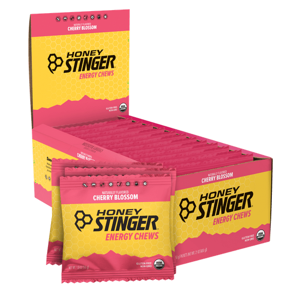 Honey Stinger Organic Energy Chew, Cherry Blossom, 1.8 oz, 12 Ct