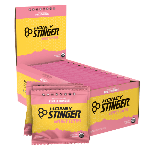 Honey Stinger Organic Energy Chew, Pink Lemonade, 1.8 oz, 12 Ct