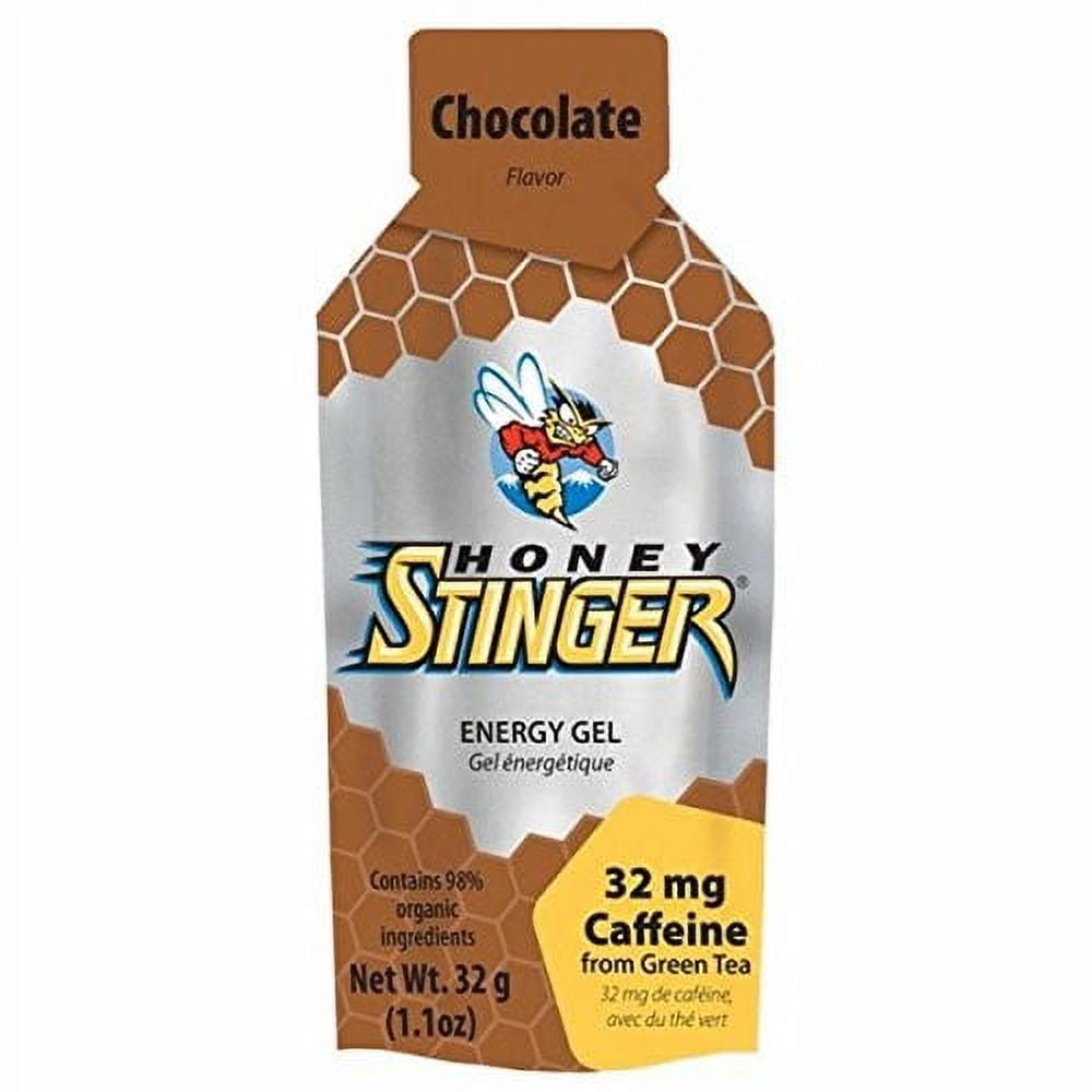 Honey Stinger Organic Energy Gel, Chocolate with Caffeine, 24 Ct