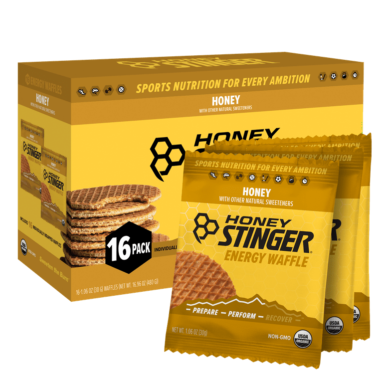 【お試しパック】ハニースティンガー ワッフル バラエティパック 12個入り Honey Stinger Organic Waffles Variety Pack 12.72oz/12 Count Honey Stinger Organic Energy Waffle Snack, Honey, 1.06 oz, 16