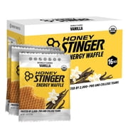 Honey Stinger Organic Energy Waffle Snack, Vanilla, 1.06 oz, 16 Count
