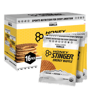 Honey Stinger Organic Energy Waffle Snack, Vanilla, 1.06 oz, 16 Count