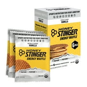 Honey Stinger Organic Energy Waffle Snack, Vanilla, 1.06 oz, 6 Count Box
