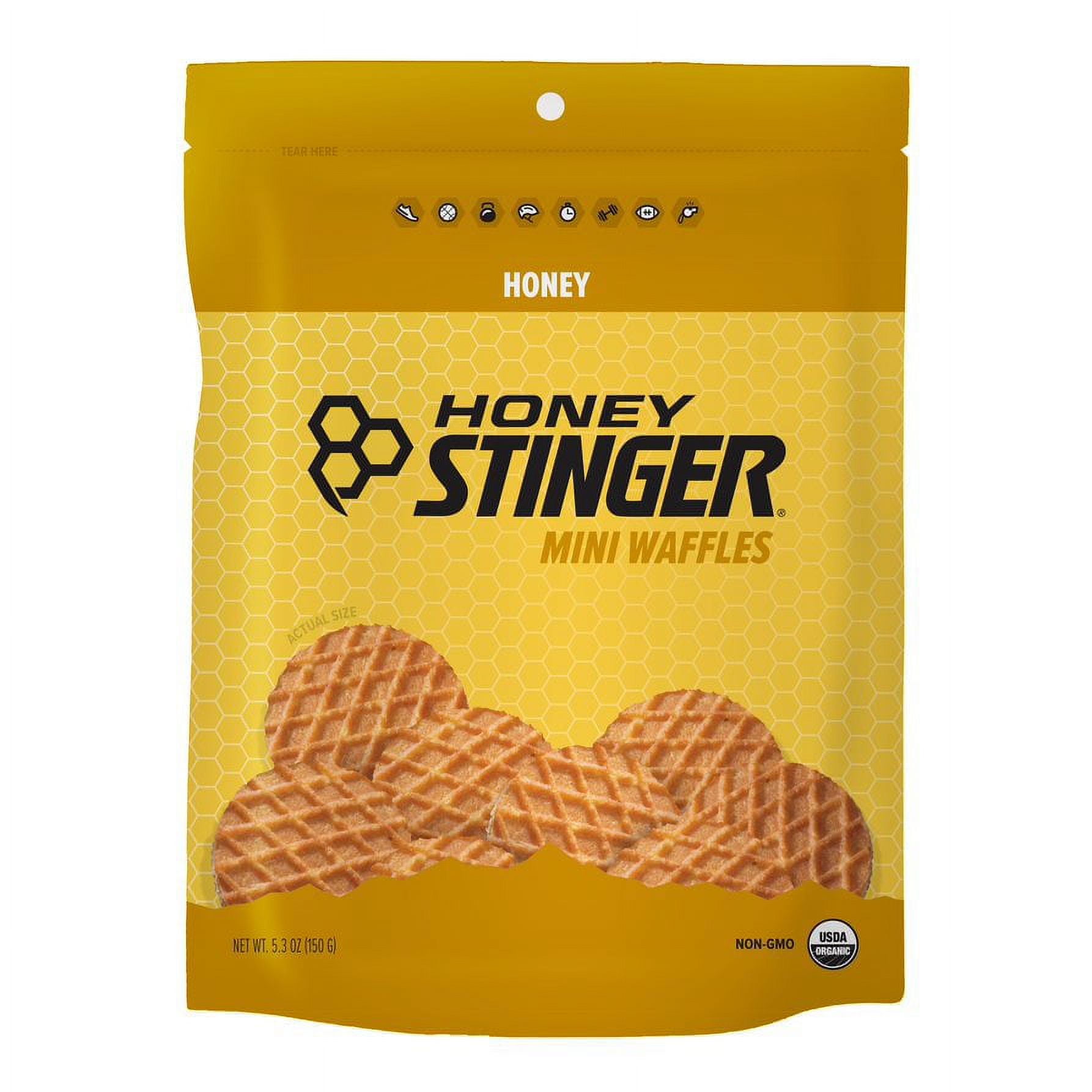Honey Stinger, Organic Healthy Snack Mini Waffles, Honey, 5.3 oz Bag