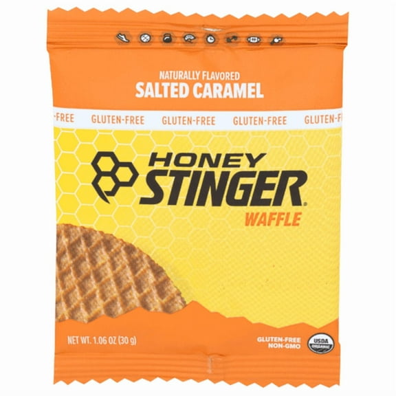 Honey Stinger Organic Salted Caramel Waffle 1.06 oz - Pack of 3
