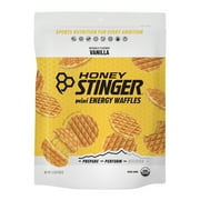 Honey Stinger Organic Mini Energy Waffle Snack, Vanilla, 5.3 oz Bag