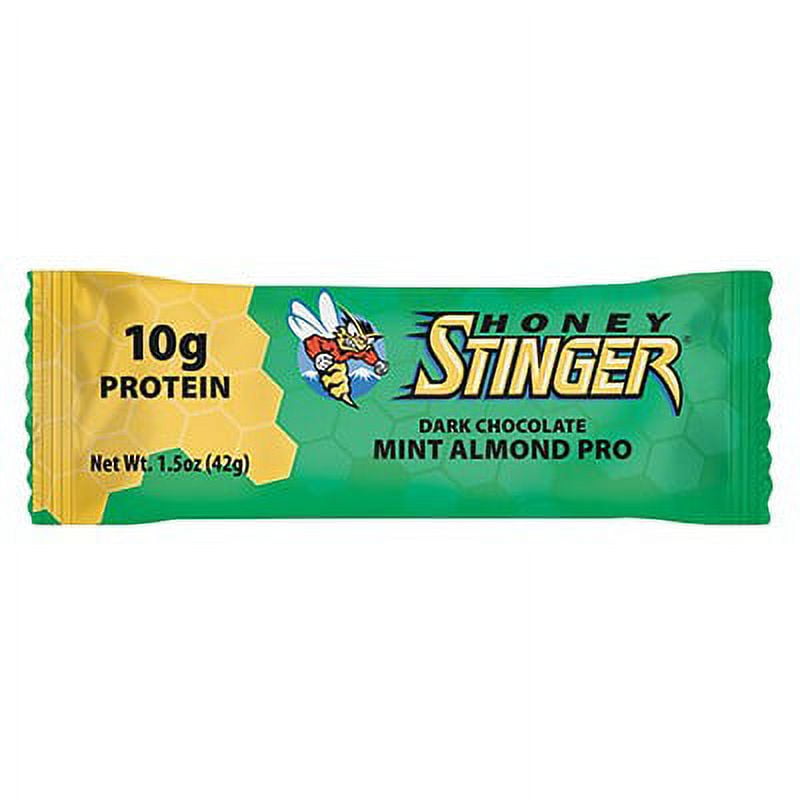 Honey Stinger Protein Bar, Dark Chocolate Mint Almond Pro, 10g Protein