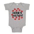 thumbnail image 1 of Honey Was Here Baby Bodysuit One Piece NB Athletic Heather, 1 of 3