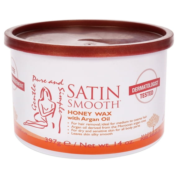 Honey Wax with Argan Oil by Satin Smooth for Women - 14 oz Wax