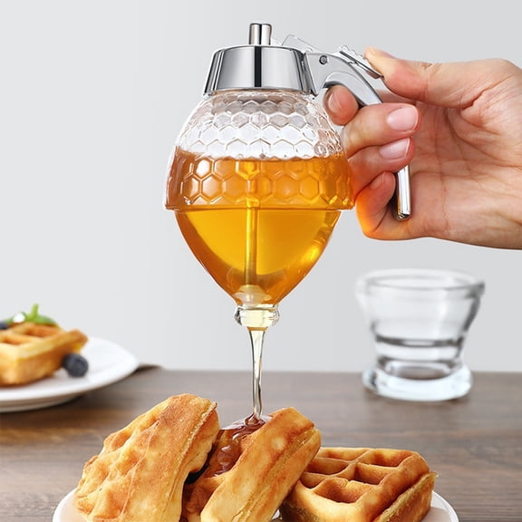 Honey syrup press dispenser, home kitchen supplies food grade material bottle, kitchen tool.
