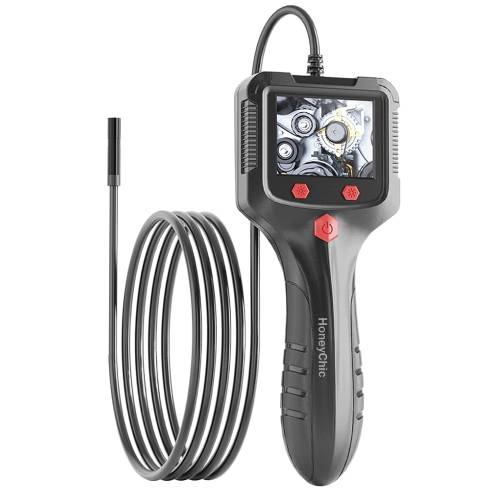 HoneyChic Endoscopy cameras for industrial purposes, IP67 Waterproof Borescope Camera with 8 Adjustable LED Lights | 4.3" LCD Screen Borescope