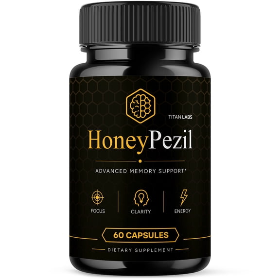 HoneyPezil Advanced Brain Support Pills Formula Supplement Honey Pezil Capsules (1 Pack)