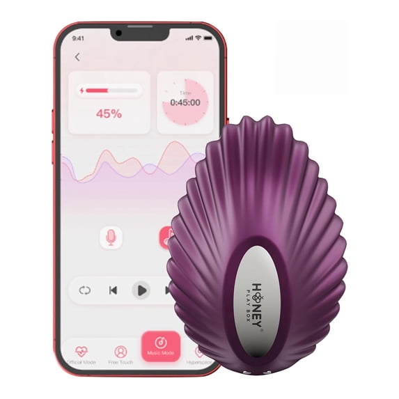 HoneyPlayBox Wearable Panty Vibrator Sex Toys for Women APP Remote Control Clitoralis Stimulator Magnetic Mini Vibrator with 9 Powerful Vibrating Modes Stimulate Clit Couples Toys for Adults