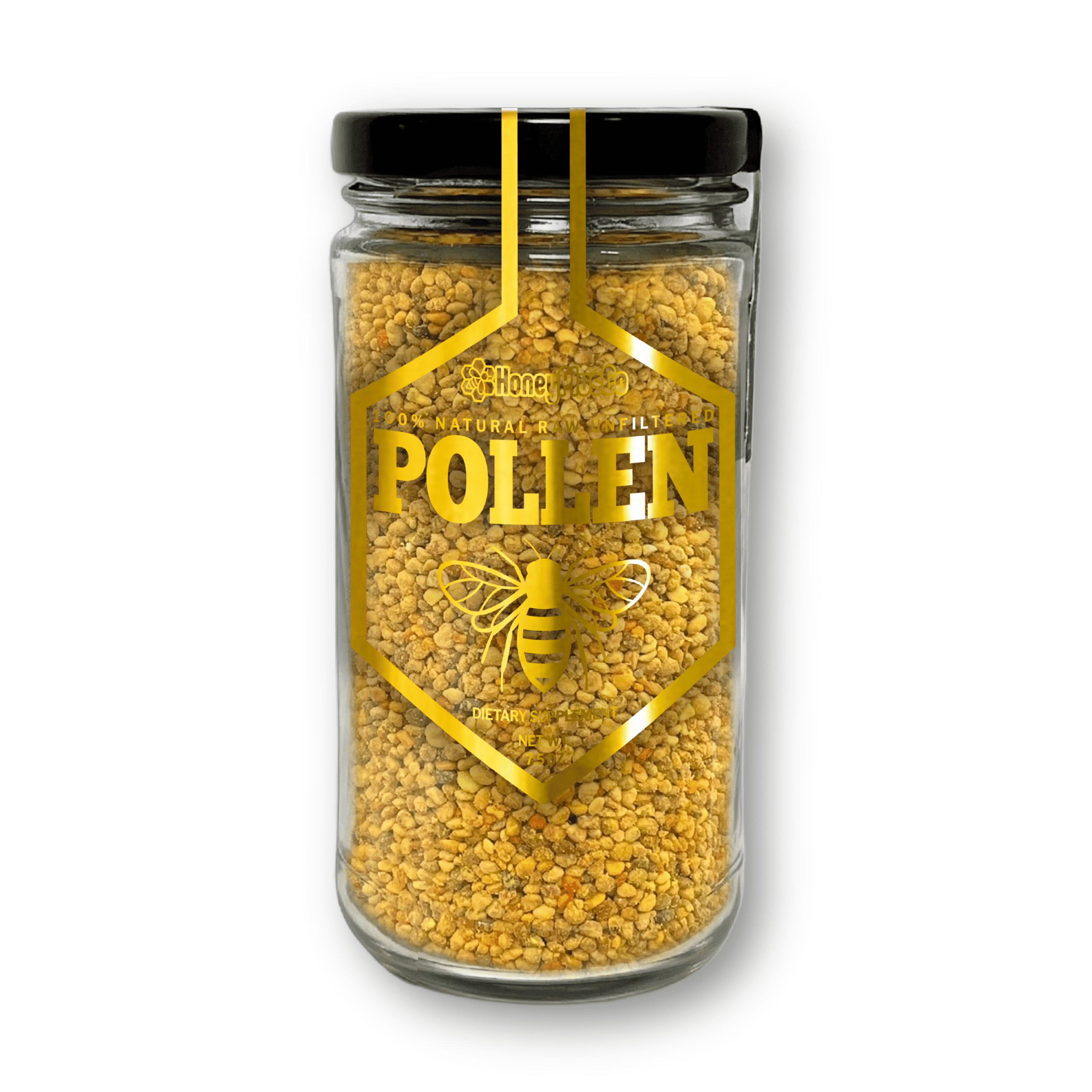 HoneyPlusCo | 100% Natural Raw Unfiltered Bee Pollen (7.5 OZ)