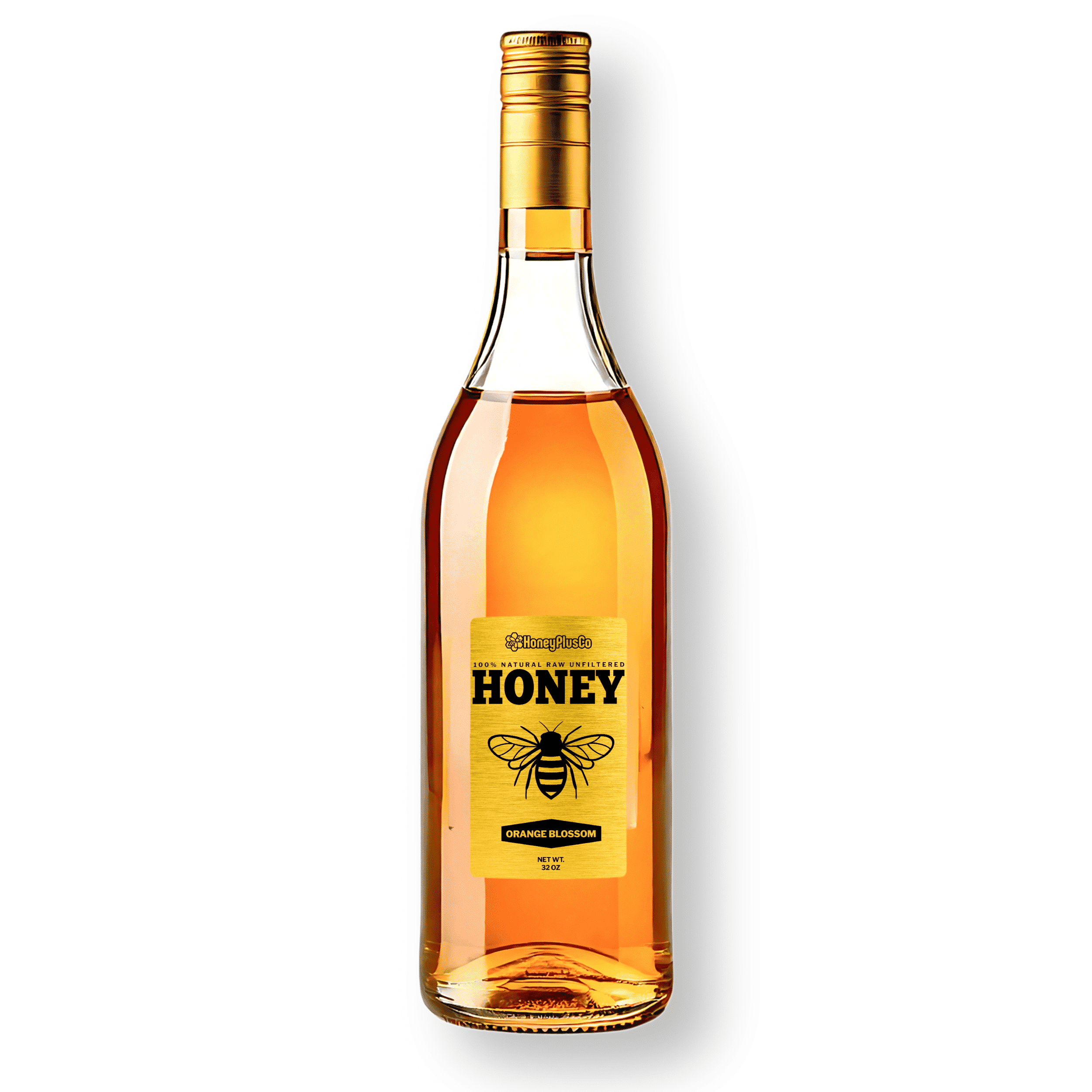 HoneyPlusCo | 100% Natural Raw Unfiltered Honey - Orange Blossom (32 OZ)