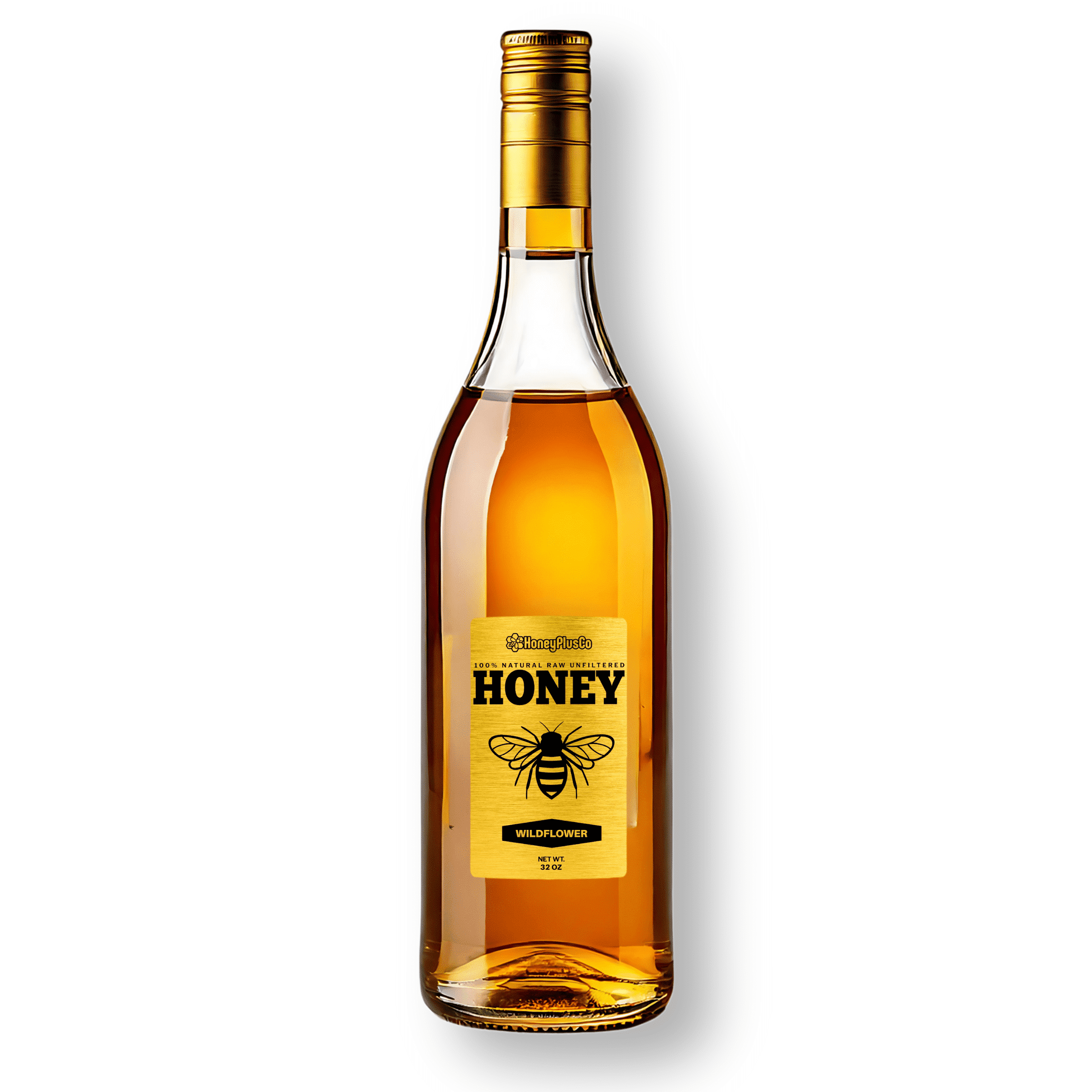 HoneyPlusCo | 100% Natural Raw Unfiltered Honey - Wildflower (32 OZ)