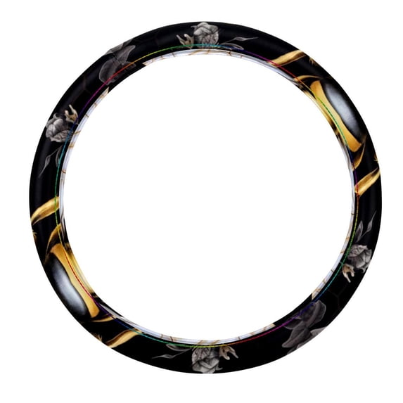 Honeybee 14.5 Inch Printing PVC Leather Car Wheel Cover Auto Accessories