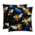 thumbnail image 1 of Honeybee Bed Pillow Covers Set - 2 Decorative Throw Pillow Patterns - Available in 16x16, 18x18, and 20x20 Inches for Any Occasion - Decorative Pillows, Bed Pillow, 1 of 6