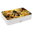 thumbnail image 1 of Honeybee Earring Organizer Jewelry Box Necklace Organizer PU Leather with Removable Compartment Portable, 1 of 6