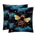 thumbnail image 1 of Honeybee Elegant Velvet Throw Pillow Covers Set of 2 for Bed and Throw Pillows - 16x16, 18x18, 20x20 Inches with Unique Patterns for Home Decor and More, 1 of 6