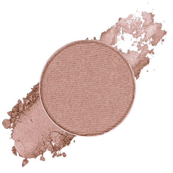 Honeybee Gardens Pressed Powder Eye Shadow Single REFILL, Utopia, nude pink mauve with shimmer