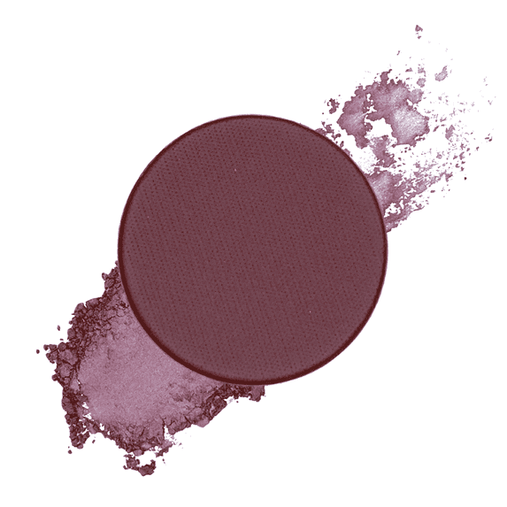 Honeybee Gardens Pressed Powder Eye Shadow Single REFILL, Daredevil, matte rich plum