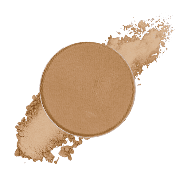 Honeybee Gardens Pressed Powder Eye Shadow Single REFILL, Mojave, matte light earthy brown