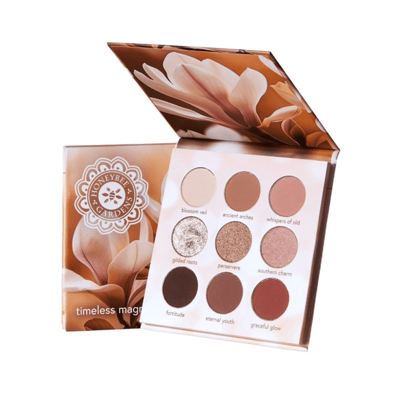 Honeybee Gardens Timeless Magnolia Eye Shadow Palette, 9 Shades
