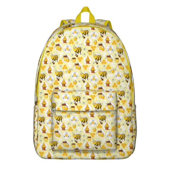 Honeybee Lover Backpack, Cute Hive and Queen Bee Design with Durable Waterproof Fabric, Perfect Gift for Bee Enthusiasts