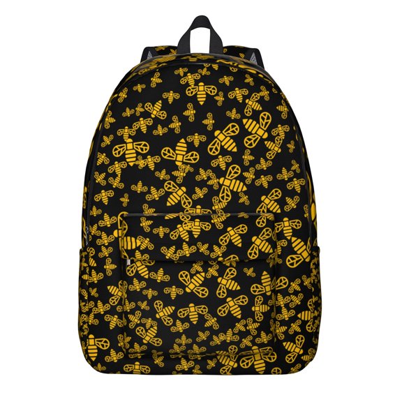 Honeybee Lover Backpack, Cute Hive and Queen Bee Design with Durable Waterproof Fabric, Perfect Gift for Bee Enthusiasts