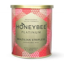 Honeybee Platinum Stripless Brazilian Liposoluble Wax with Calendula and Almond Oils, 800g (28.2192oz)